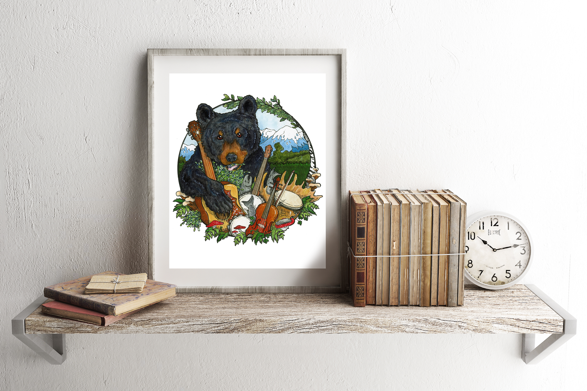 Musical Bear - Fine Art Print