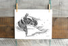 "Doodle Horse"  - Doodle Art - Fine Art Print (Wholesale)