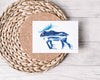 " Blue Moon Moose " Greeting Card (Wholesale)