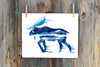 Blue Moon Moose - Fine Art Print