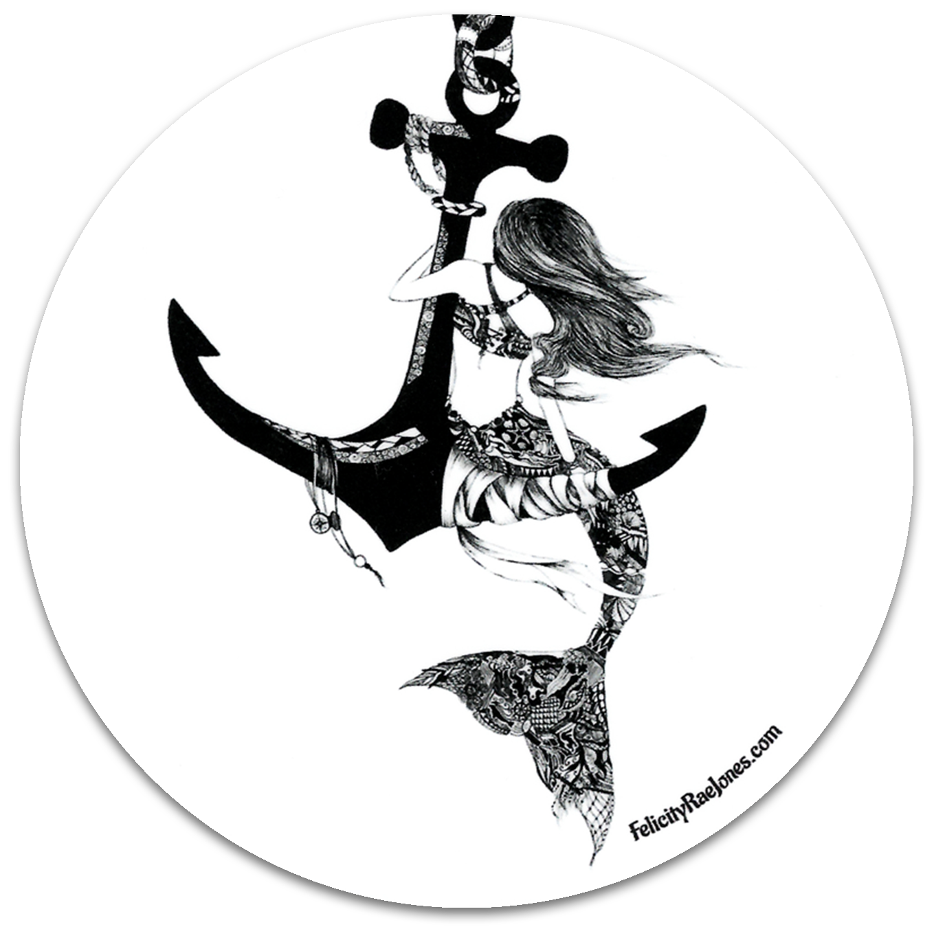 "Dreamy Mermaid" Vinyl Sticker