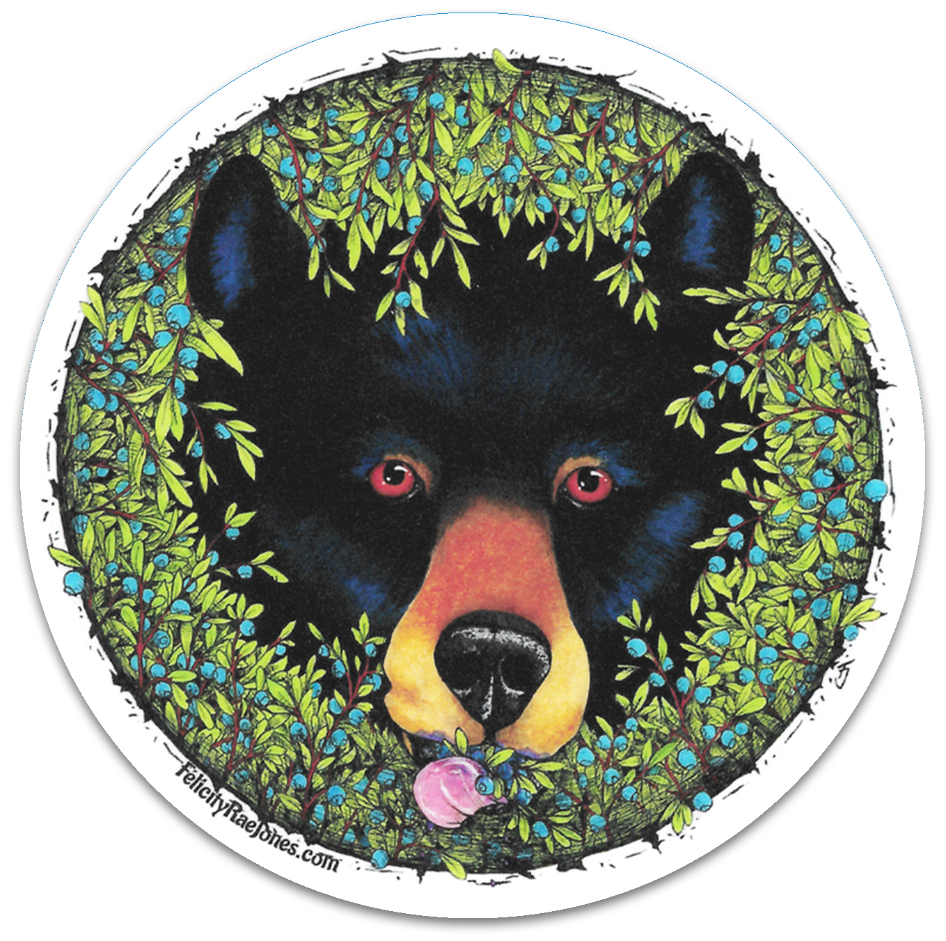 "Taste Of Blueberries" Vinyl Stickers (Wholesale)