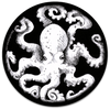 "Entrapped White Octopus " Vinyl Sticker