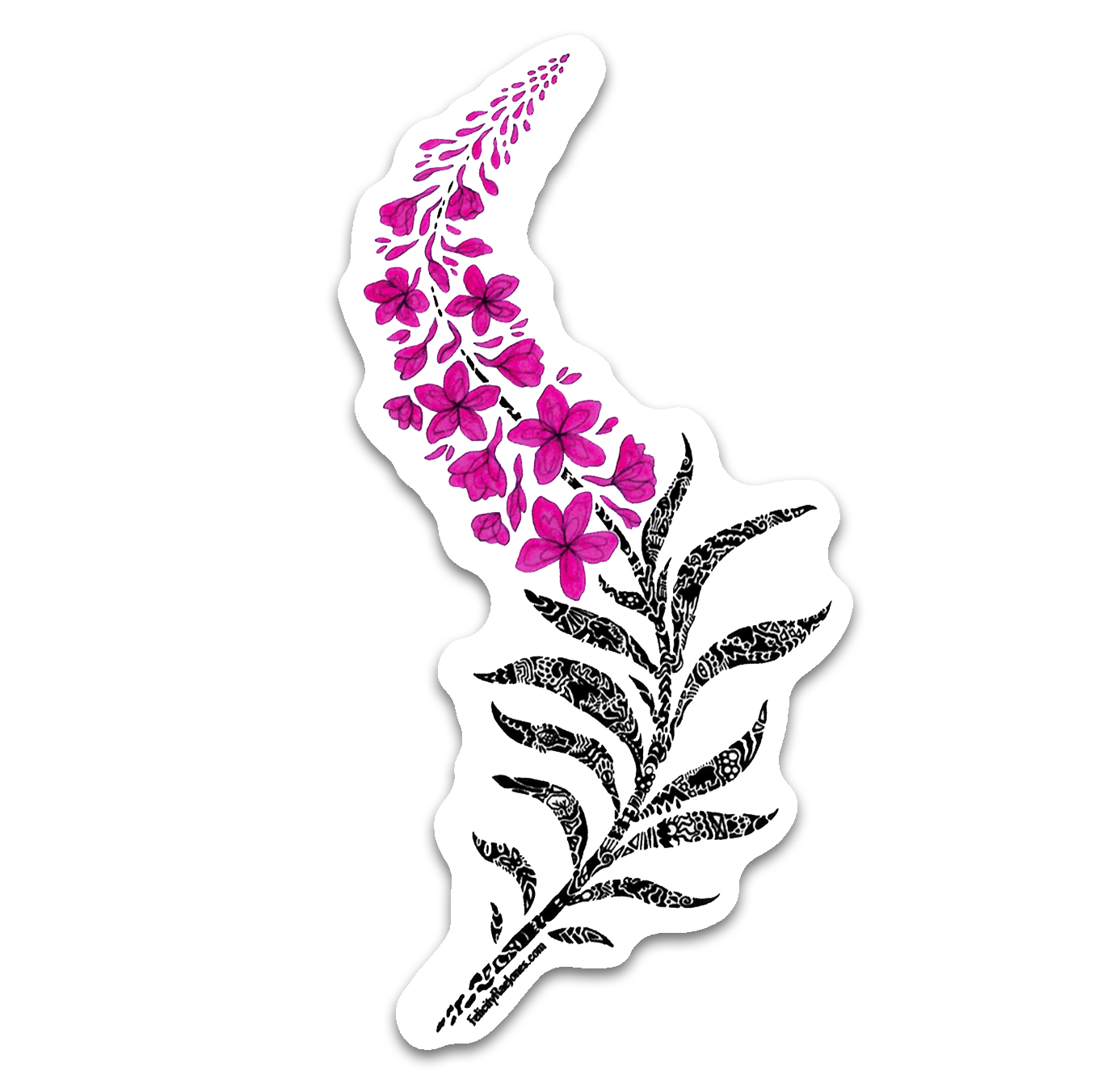 "Doodle Fireweed"  Vinyl Sticker (Wholesale)