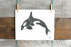 Doodle Orca Whale - Fine Art Print