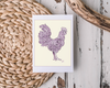 "Doodle Rooster" Greeting Card
