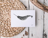" Doodle Narwhale " Greeting Card (Wholesale)