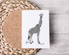 " Doodle Giraffe " Greeting Card