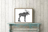"Doodle Bull Moose"  - Doodle Series - Fine Art Print (Wholesale)