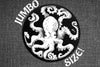 "Entrapped White Octopus" JUMBO 6" Vinyl Sticker Wholesale