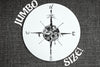 "Doodle Compass" JUMBO 6" Vinyl Sticker Wholesale