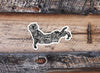 "Doodle Otter" Vinyl Sticker