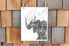 Doodle Moose - Fine Art Print