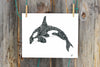 Doodle Orca Whale - Fine Art Print (Wholesale)