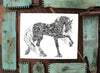 Doodle Friesian Horse - Fine Art Print