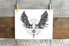 Doodle Moose Skull - Fine Art Print (Wholesale)