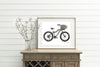 Fat Tire Bike - Doodle Series - Fine Art Print (Wholesale)