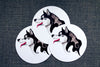 Spiral Husky Vinyl Sticker (Wholesale)